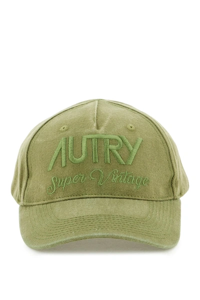 Shop Autry Baseball Cap With Embroidery In Green