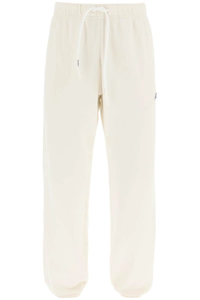 Shop Autry Jogger Pants With Logo Patch In White
