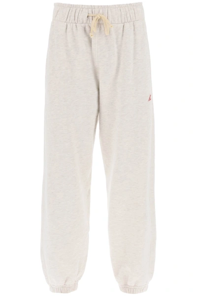 Shop Autry Melange Sweatpants With Logo Patch In Grey