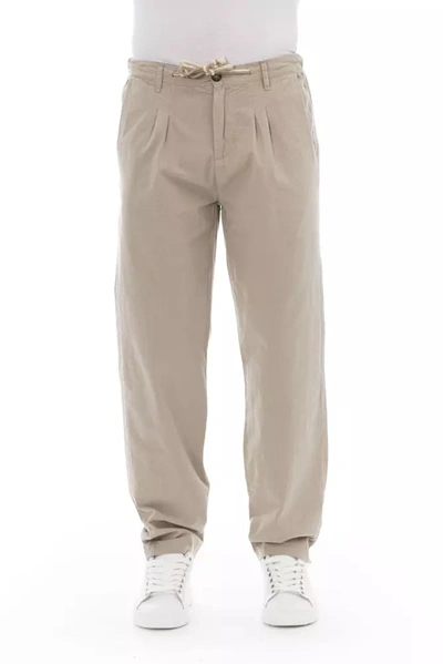 Shop Baldinini Trend Beige Cotton Jeans & Pant