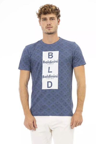 Shop Baldinini Trend Blue Cotton T-shirt