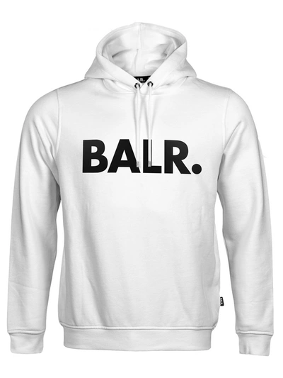 Shop Balr. Brand Straight Hoodie Men White