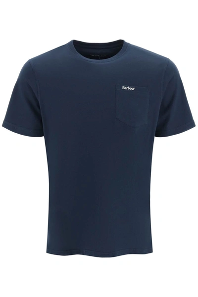 Shop Barbour Classic Chest Pocket T-shirt In Blue