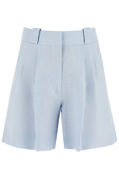 Shop Blazé Milano 'mid Day Sun' Shorts In Light Blue