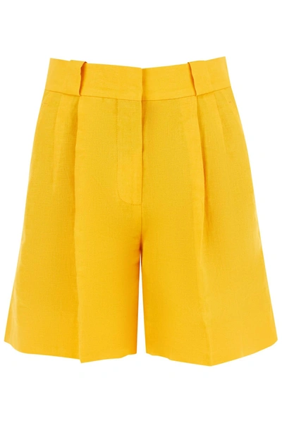 Shop Blazé Milano Mid Day Sun Shorts In Yellow