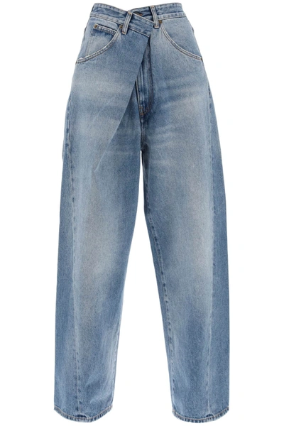 Shop Darkpark 'ines' Baggy Jeans In Light Blue