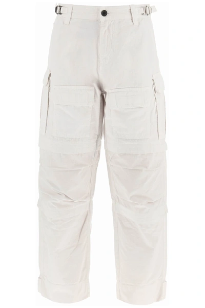 Shop Darkpark 'julia' Ripstop Cotton Cargo Pants In White