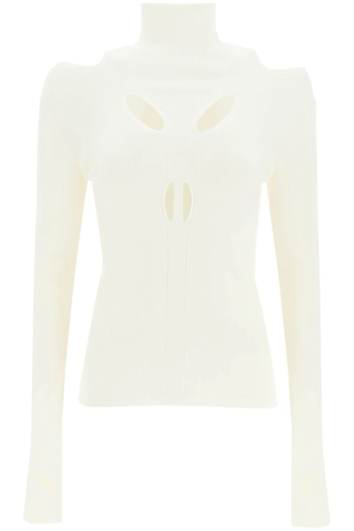 Shop Dion Lee Cut-out Skivvy In White