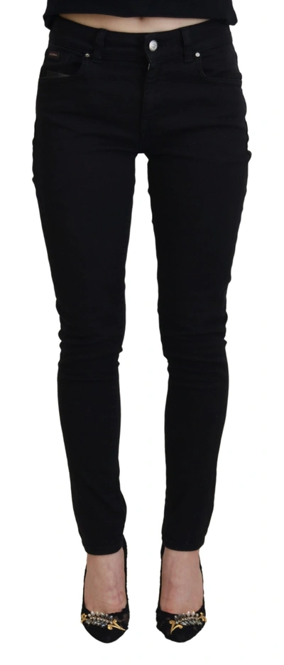 Shop Dolce & Gabbana Black Cotton Skinny  Denim Jeans