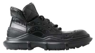 Dolce & Gabbana Brogue-style Boots In Black