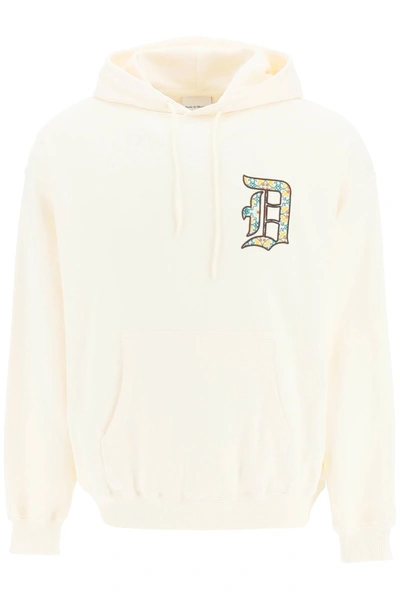 Shop Drôle De Monsieur Embroidered Logo Hoodie In White