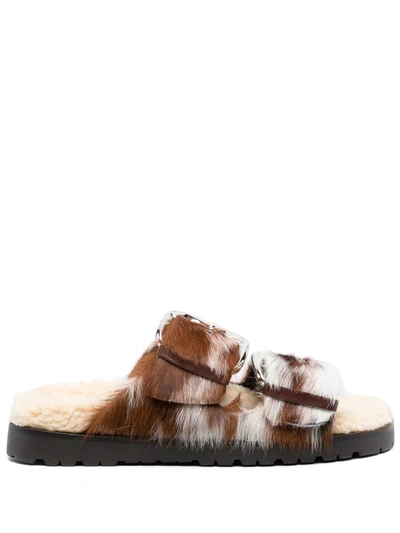 Shop Dsquared2 Rock Your Road Slides In Brown