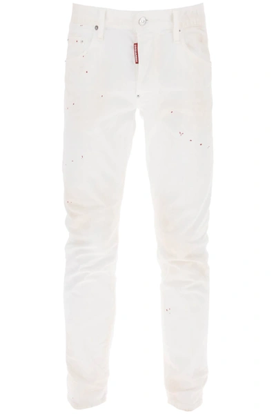 Shop Dsquared2 Skater Jeans In White
