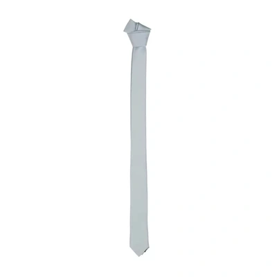 Emilio Romanelli Gray Silk Ty In Gray