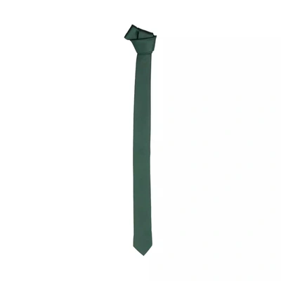 Emilio Romanelli Green Silk Ty In Green