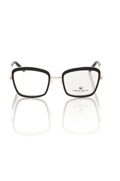 Shop Frankie Morello Black Metallic Fibre Frames