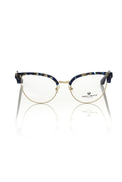 Frankie Morello Blue Metallic Fibre Frames In Blue