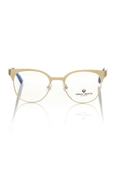 Frankie Morello Gold Acetate Frames In Gold