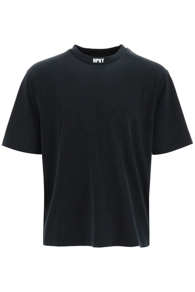 Shop Heron Preston Hpny Embroidered T-shirt In Black