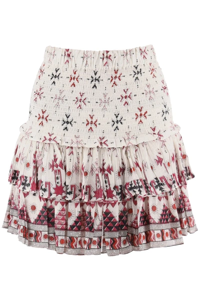 Shop Marant Etoile Isabel  'naomi' Mini Skirt In White
