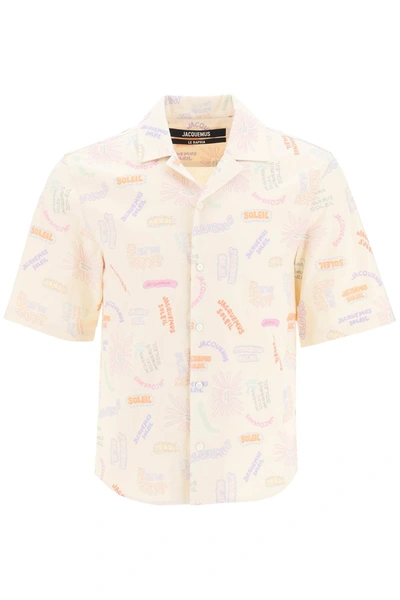 Jacquemus La Chemise Aouro Canvas Shirt In Mixed Colours