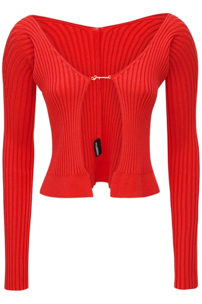 JACQUEMUS LA MAILLE PRALÙ LONGUE CARDIGAN 
