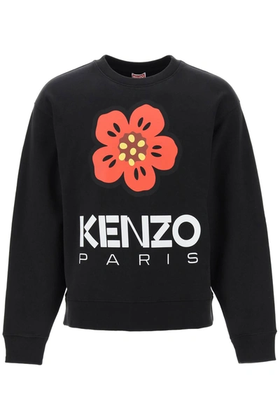 Shop Kenzo 'boke Flower' Printed Sweatshirt In Black