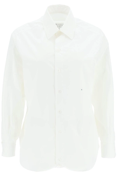 Shop Maison Margiela M Cotton Shirt In White