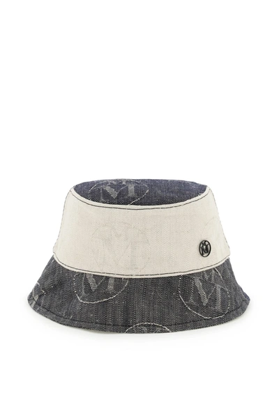 Shop Maison Michel Bucket Hat Tiger In Mixed Colours