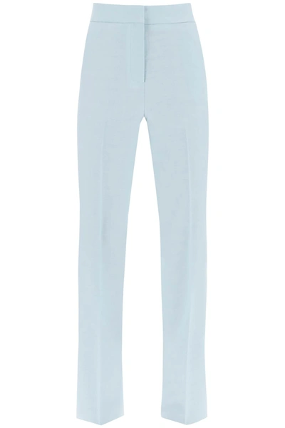 Shop Mvp Wardrobe 'waldorf' Pants With Straight Leg In Light Blue