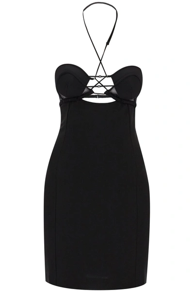Shop Nensi Dojaka 'hilma' Mini Dress In Black