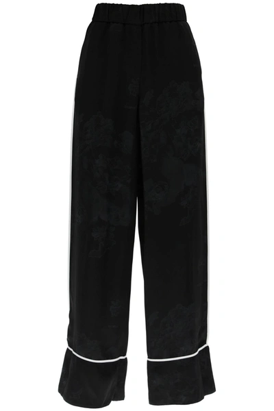 Shop Off-white Jacquard Pijama Pants In Black