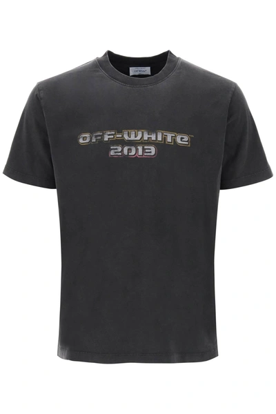 Shop Off-white T-shirt With Back Bacchus Print In Black