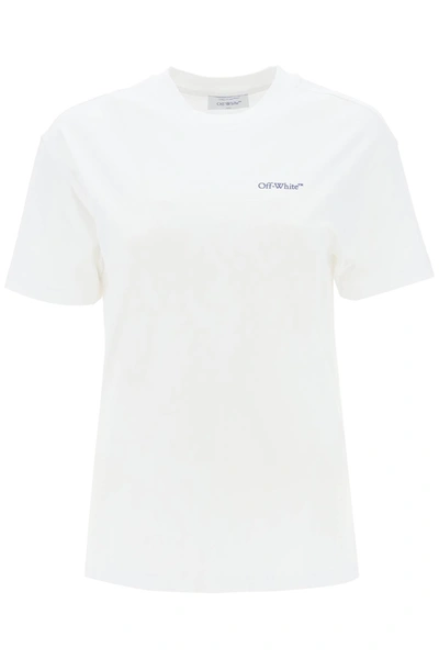 Shop Off-white T-shirt With Back Embroidery In White