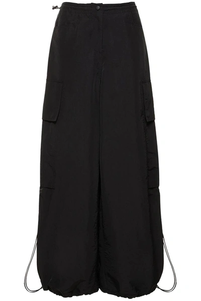 Shop Palm Angels Parachute Pants In Black