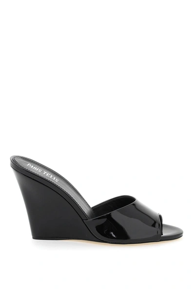 Shop Paris Texas 'wanda' Wedge Mules In Black