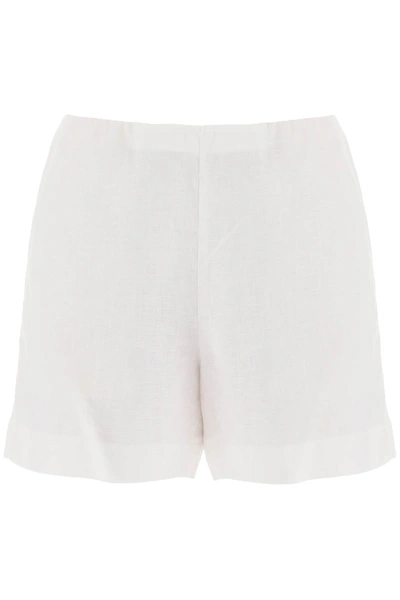Shop Polo Ralph Lauren Linen Shorts In White