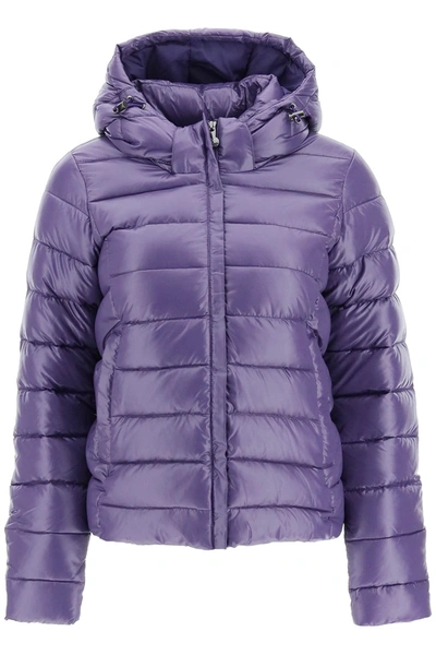Shop Pyrenex 'spoutnic 2 Shiny' Short Down Jacket In Purple
