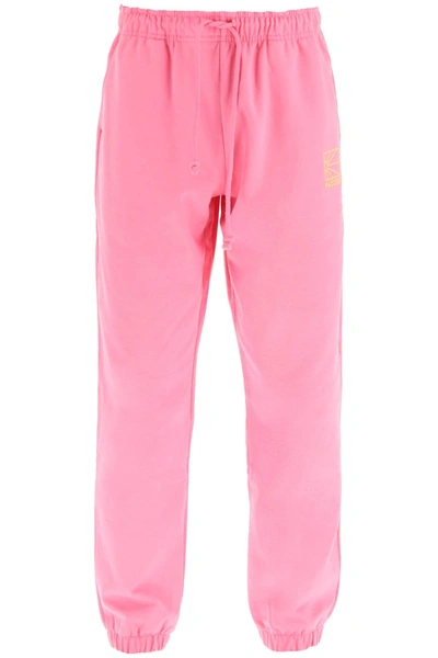 Shop Rassvet Logo Embroidery Jogger Pants In Pink