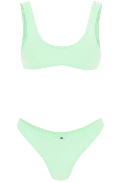 Shop Reina Olga 'coolio' Bikini Set In Green