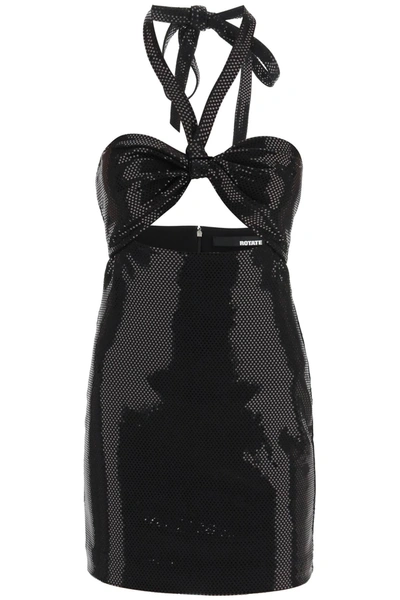 Shop Rotate Birger Christensen 'henny' Mini Dress In Black