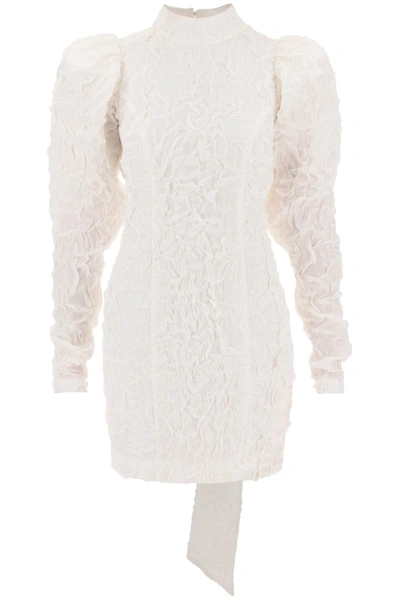 Shop Rotate Birger Christensen Crinkled Mini Dress In White