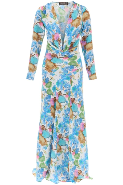Shop Siedres Senty Floral Maxi Dress In Mixed Colours