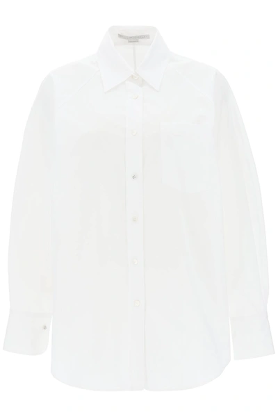 Shop Stella Mccartney Oversized Poplin Shirt In White