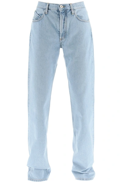 Shop Attico 'boyfriend' Loose Fit Jeans In Blue