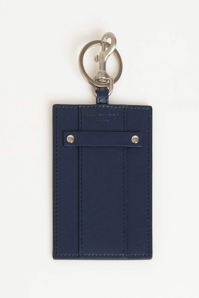 Shop Trussardi Blue Leather Keychain