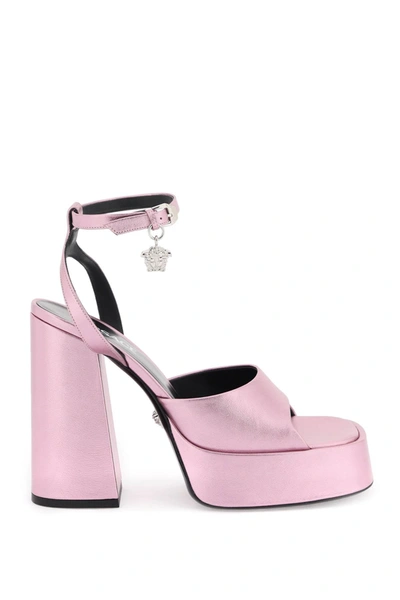 Shop Versace Aevitas Sandals In Mixed Colours