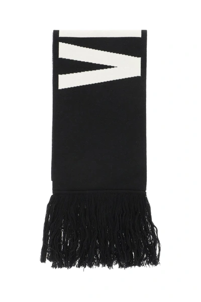 Shop Vetements Double Logo Scarf In Mixed Colours