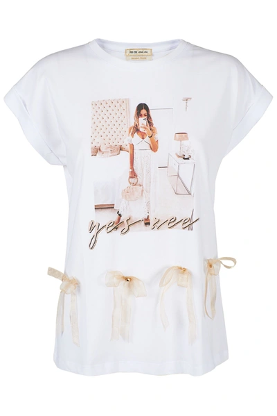 Shop Yes Zee White Cotton Tops & T-shirt