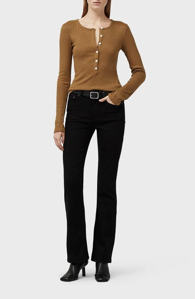 Rag & Bone The Rib Henley In Khaki